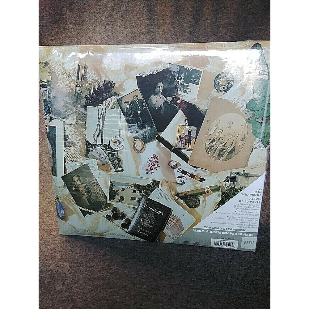 MBI Scrapbook Album Photo Book NEW 20 Pages 12"x12" Travel Postbound 20 Page
